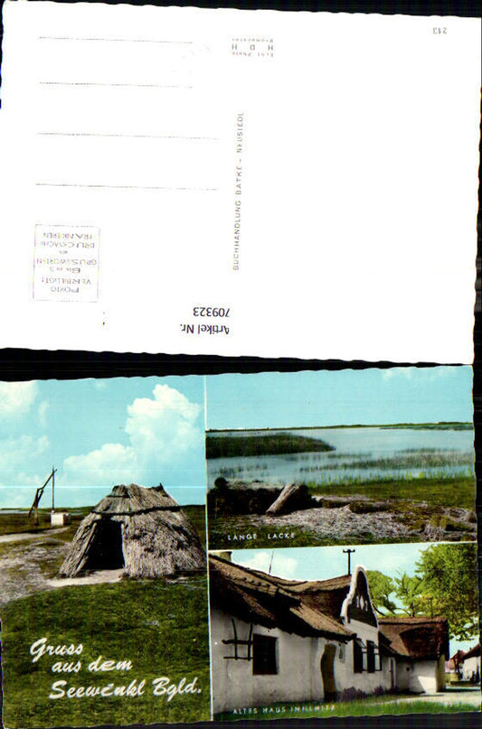 709323 Mehrbild AK Seewinkel Burgenland Altes Haus i. Illmitz Lange Lacke