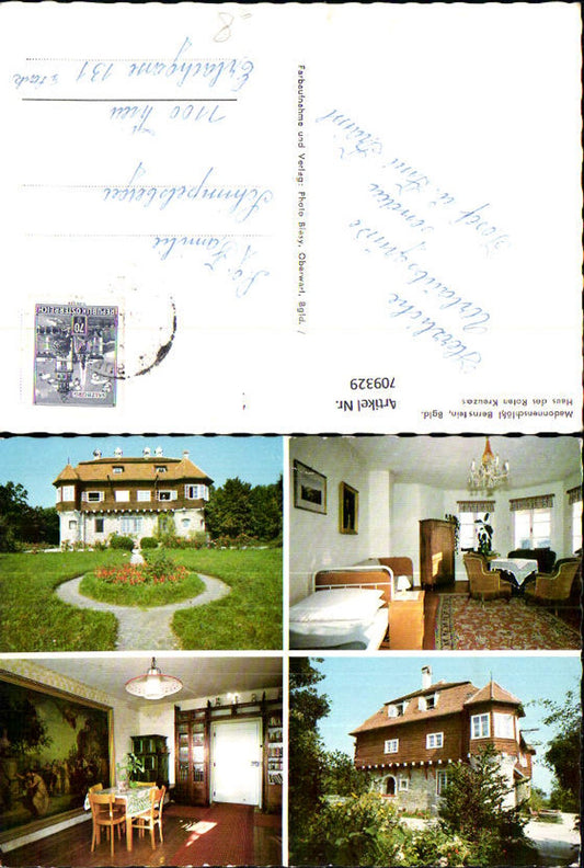 709329 Mehrbild AK Bernstein Madonnenschlössl Bernstein Haus des Roten Kreuzes Ansichten