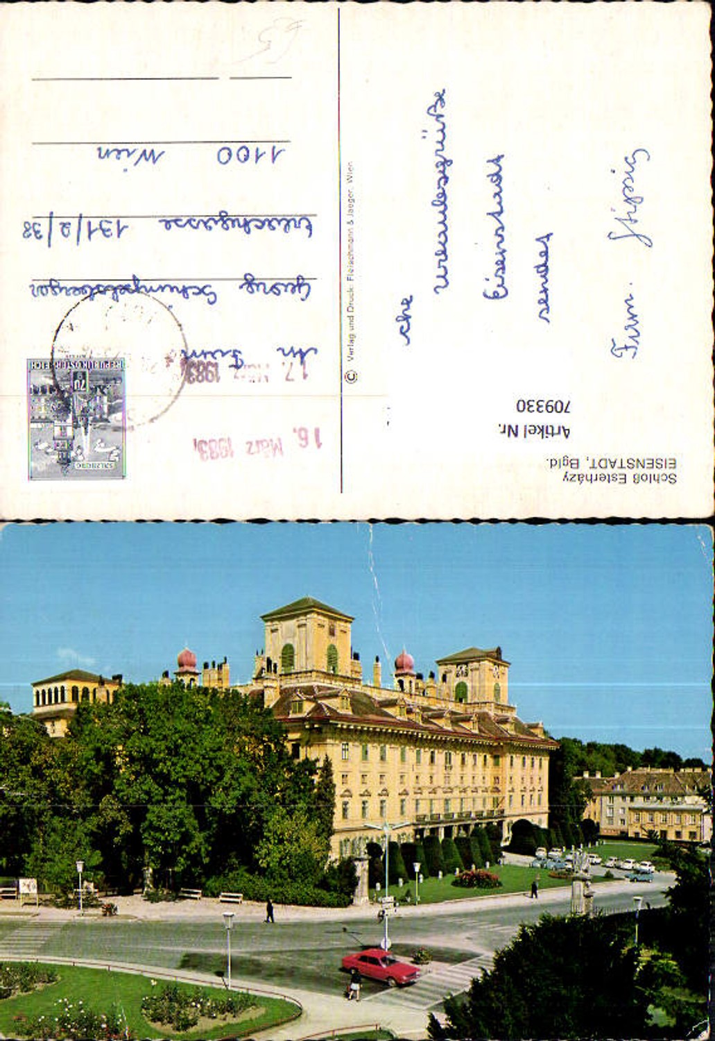 709330 Eisenstadt Schloss Esterhazy Außenansicht