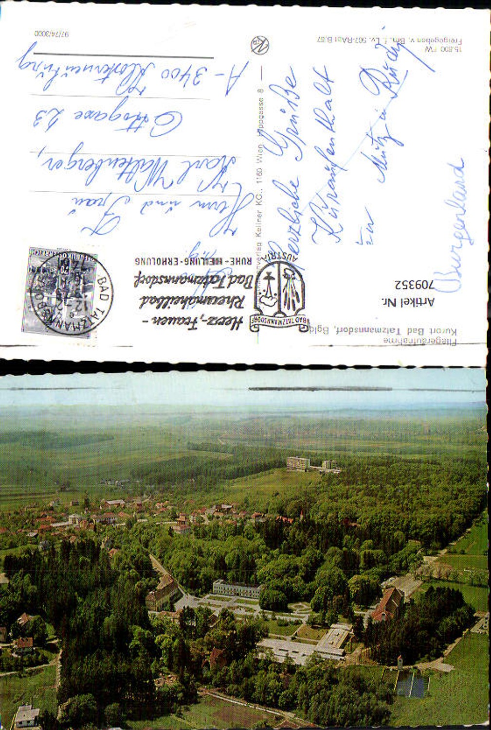 709352 Fliegeraufnahme Bad Tatzmannsdorf