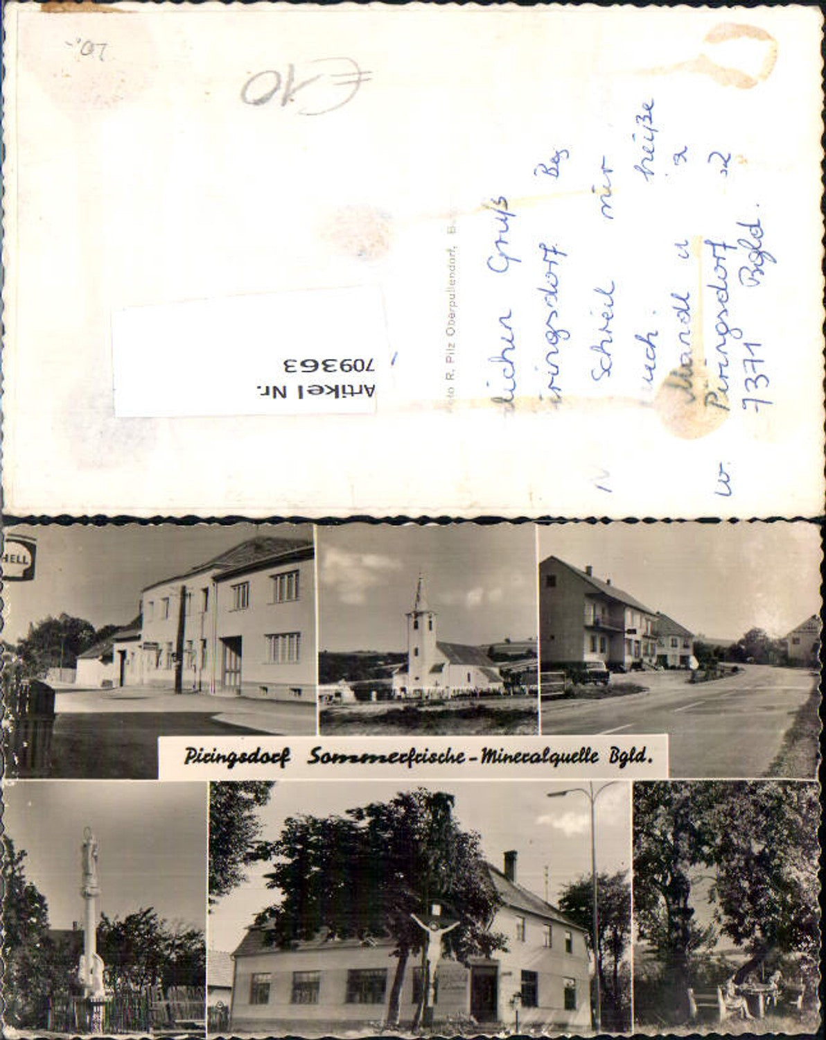 709363 Mehrbild AK Piringsdorf Ansichten Gasthof Linden Bez. Oberpullendorf