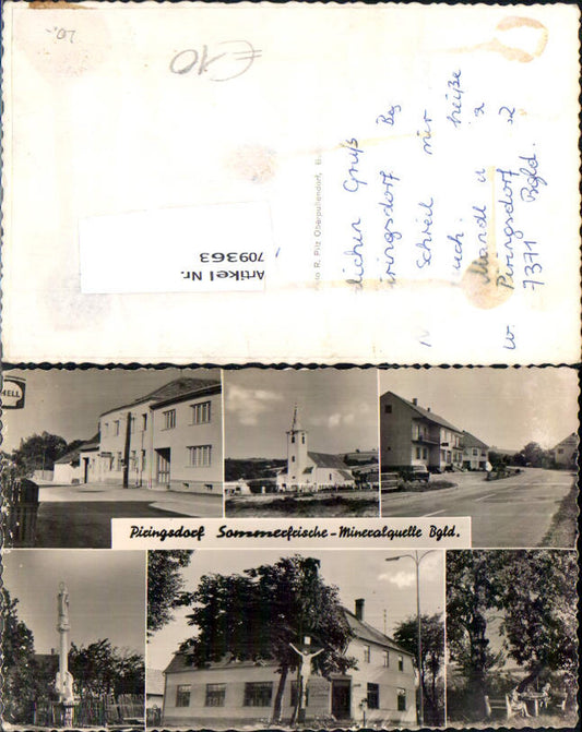 709363 Mehrbild AK Piringsdorf Ansichten Gasthof Linden Bez. Oberpullendorf