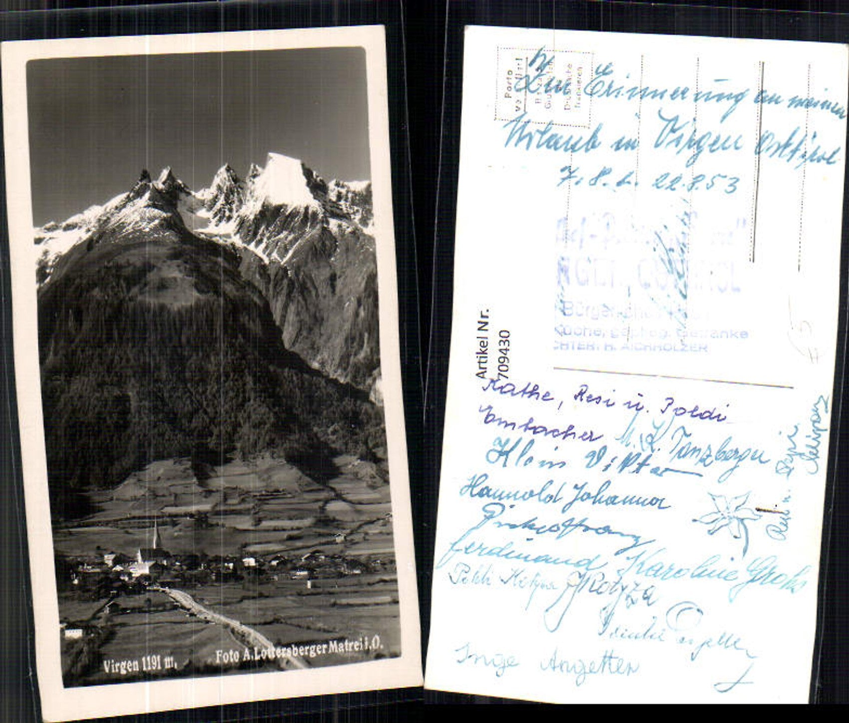 Alte Ansichtskarte – Old Postcard