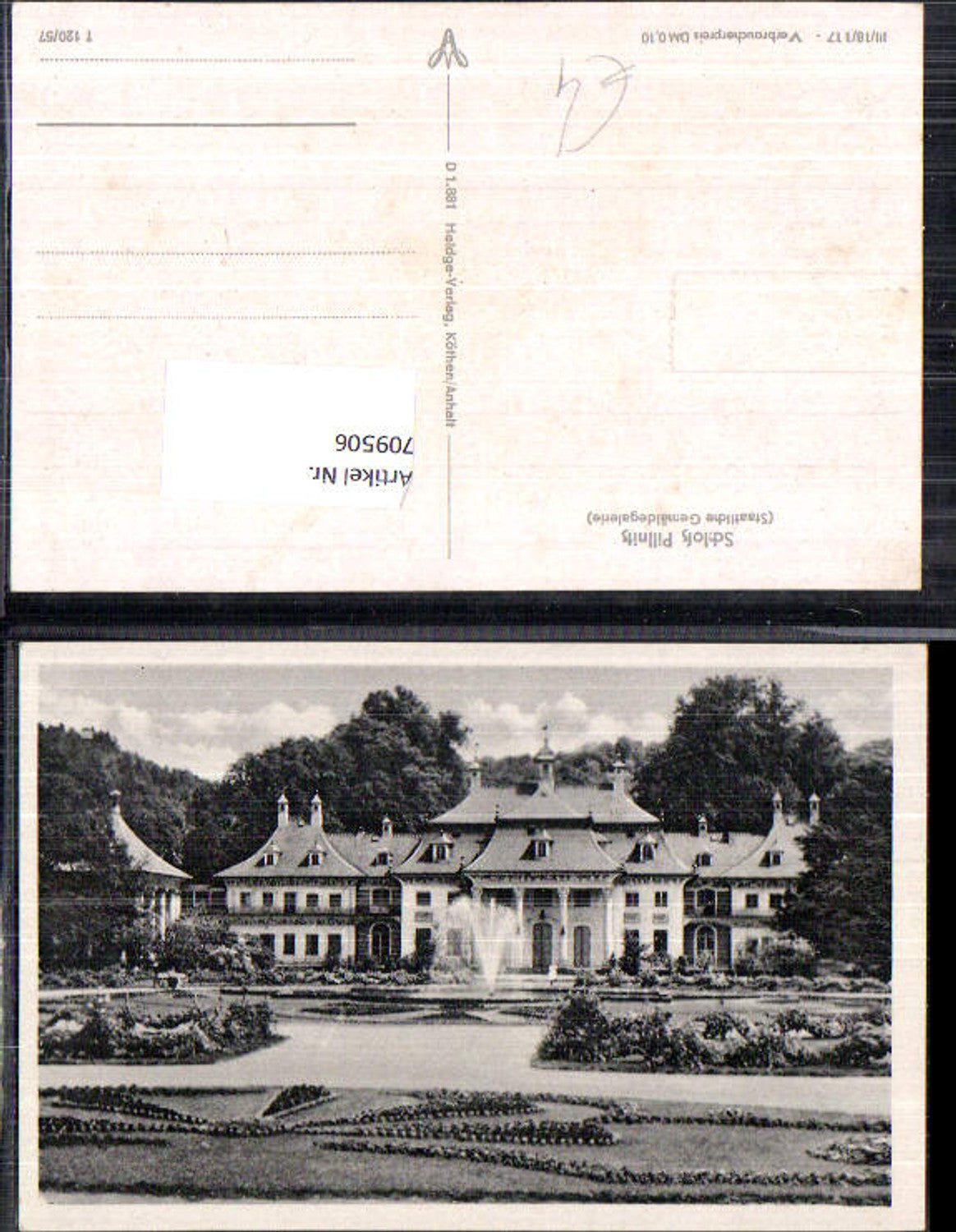 709506 Schloss Pillnitz b. Dresden