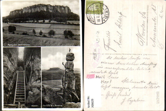 709629 Sächsische Schweiz Rathen Pfaffenstein Wehlen Kletterer