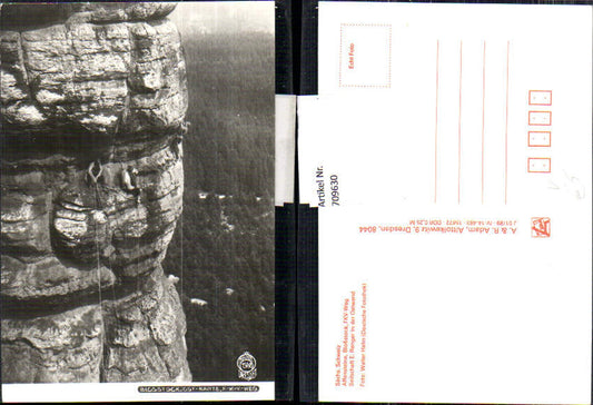 709630 Walter Hahn 1988 Sächsische Schweiz Rathen Blosstock Kletterer Bergsteiger