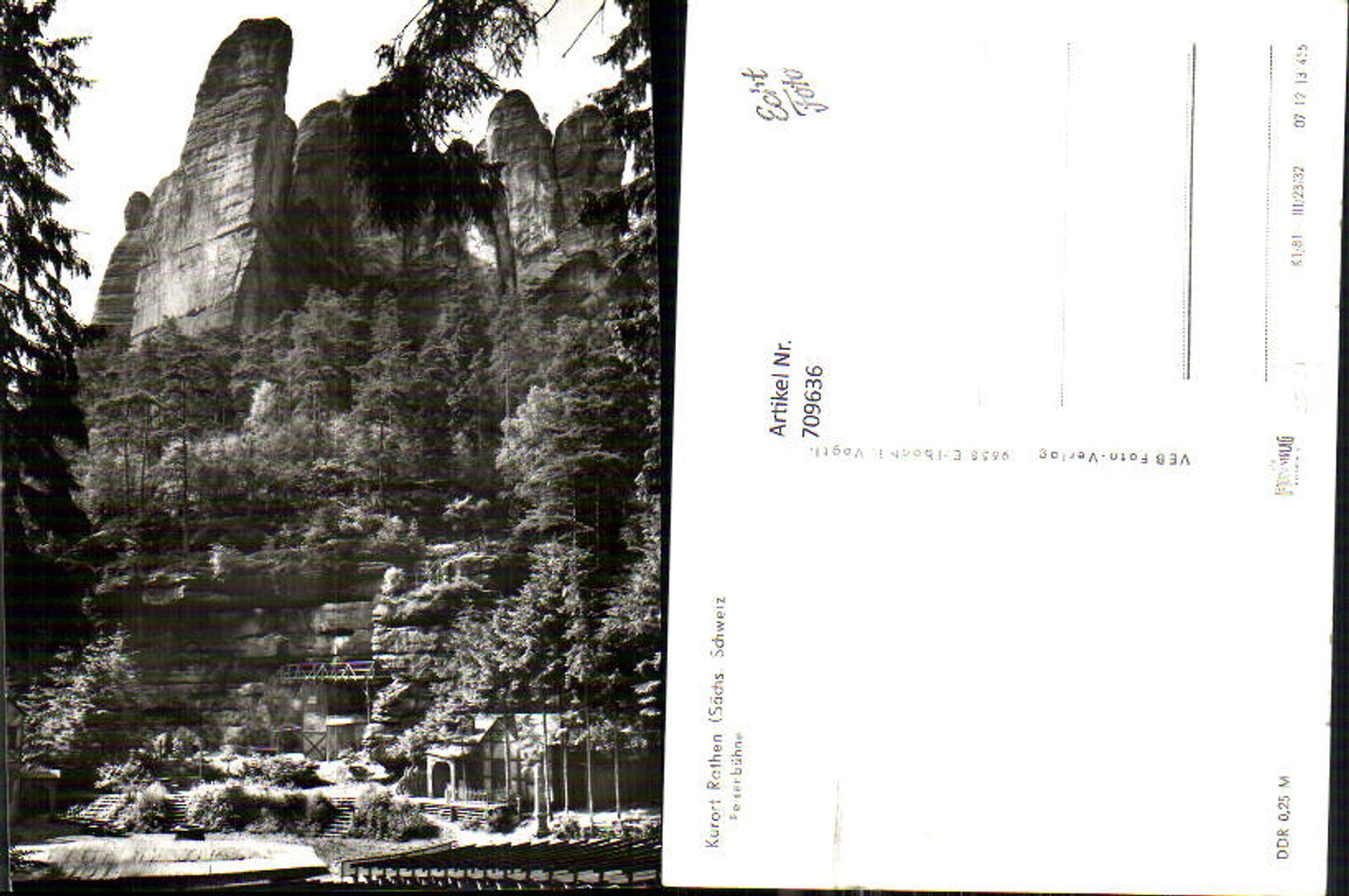 709636 Sächsische Schweiz Rathen Felsenbühne