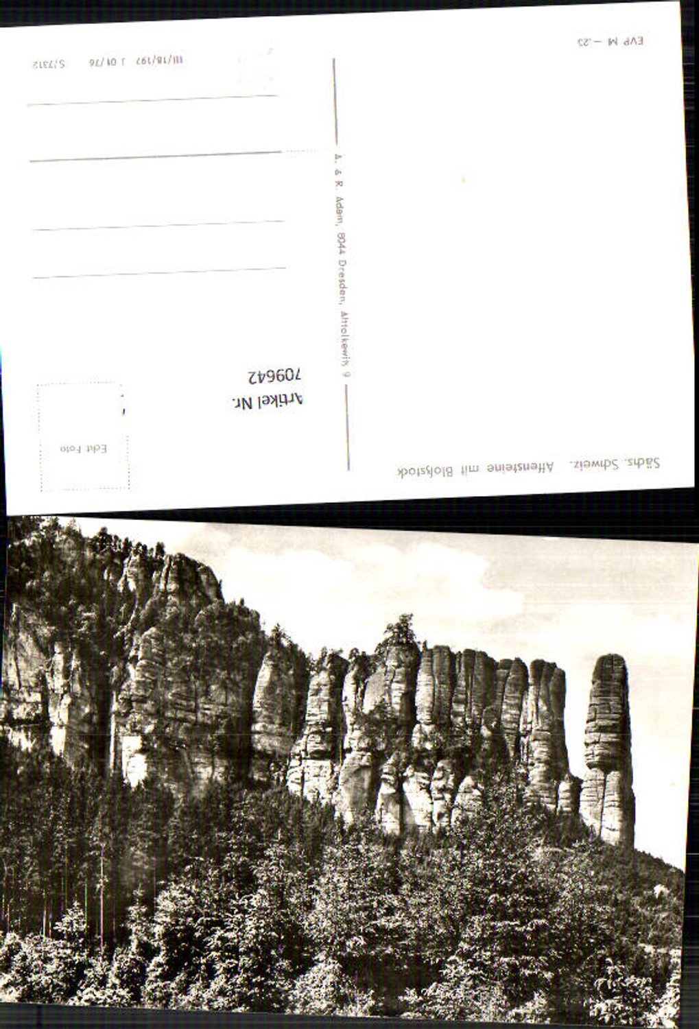 709642 Sächsische Schweiz Rathen Affensteine