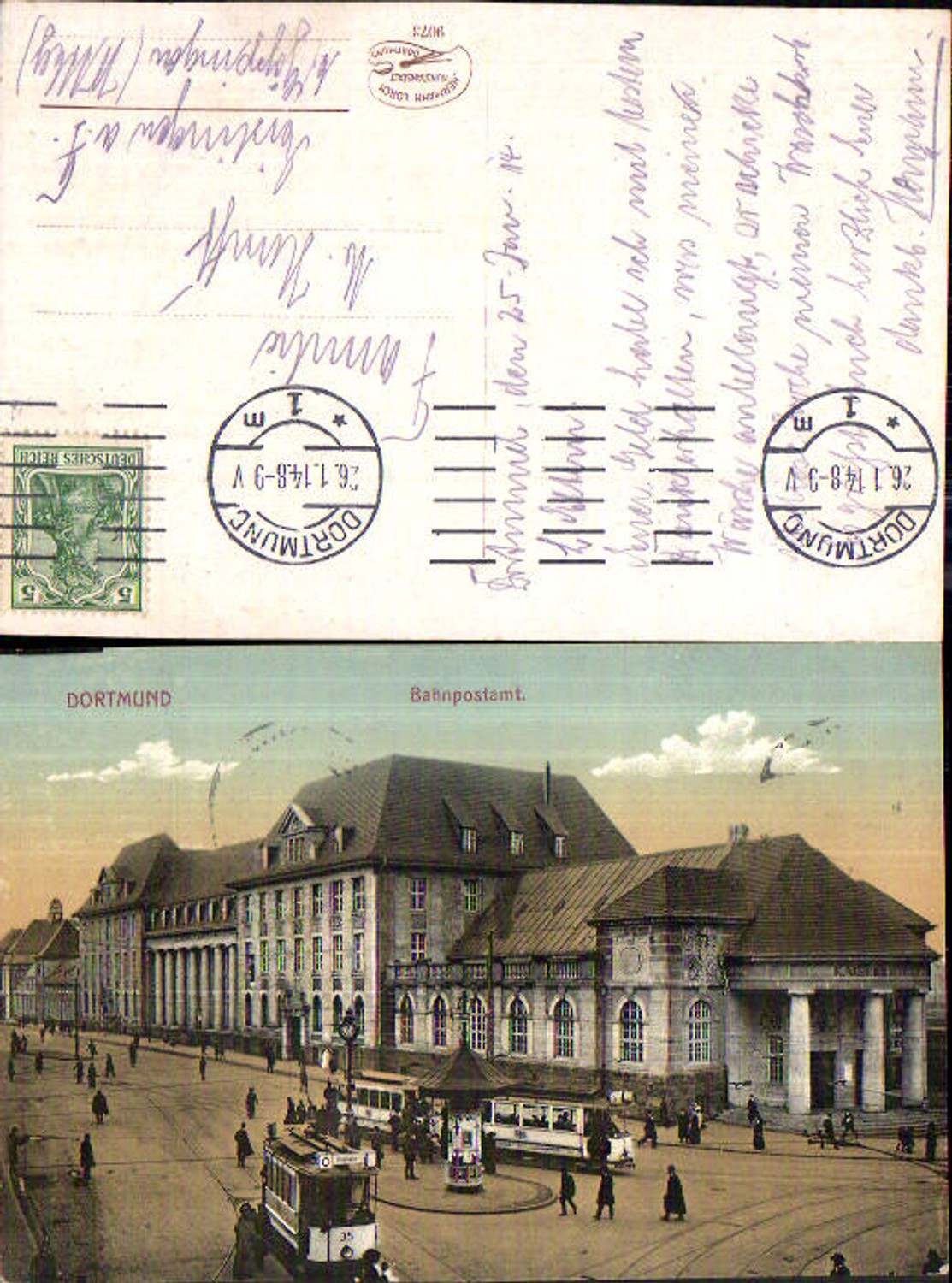 709653 Dresden Bahnpostamt Bahnhof Tram Strassenbahn Eislingen Göppingen