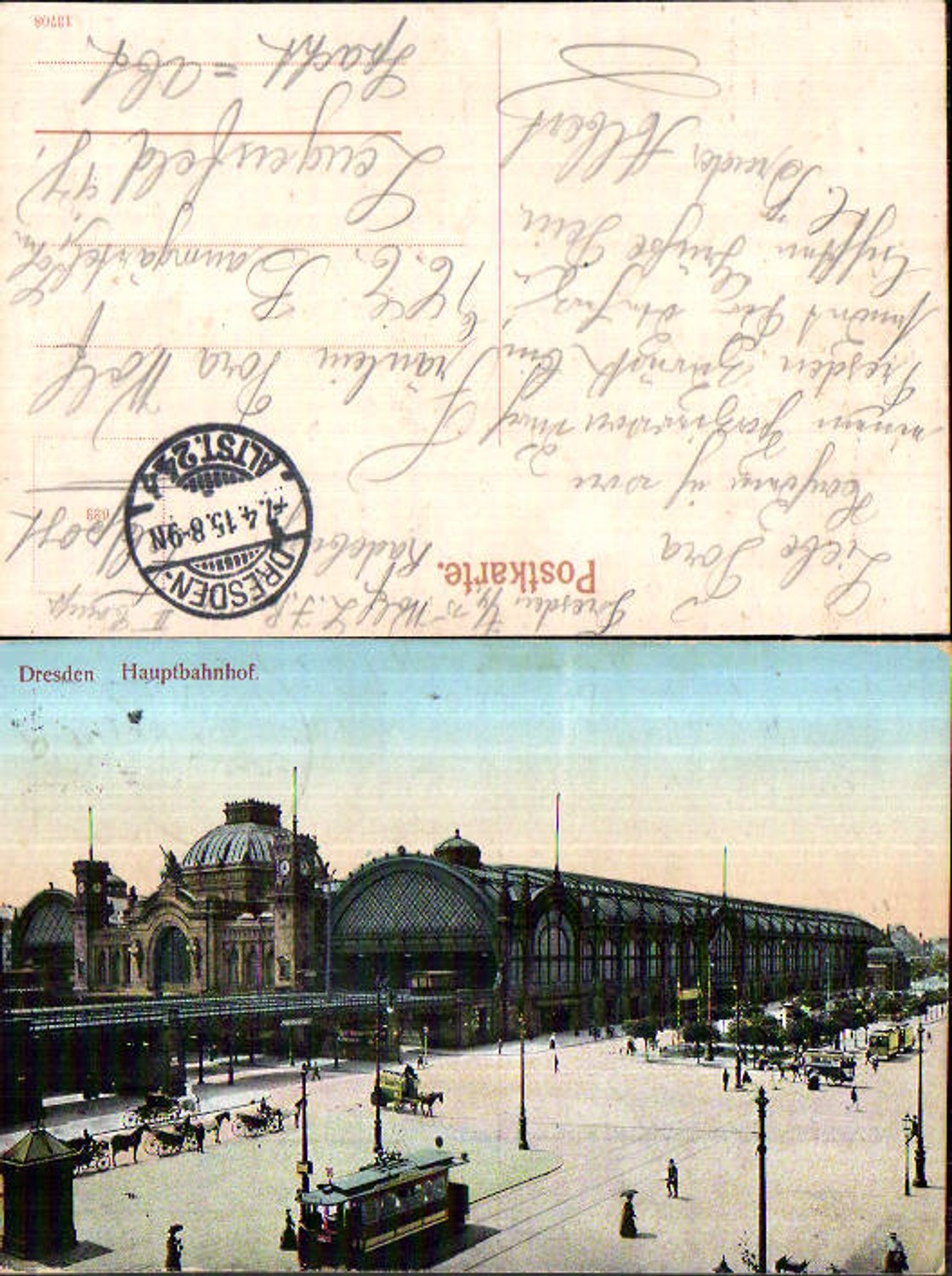 709655 Dresden Bahnhof Hauptbahnhof gel Lengenfeld