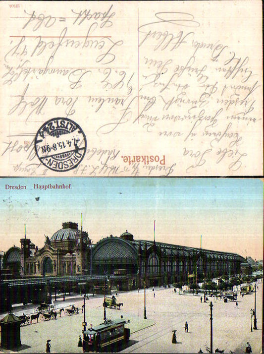 709655 Dresden Bahnhof Hauptbahnhof gel Lengenfeld