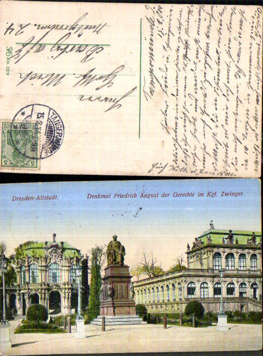 709656 Dresden Altstadt Denkmal Friedrich August der Gerechte Zwinger