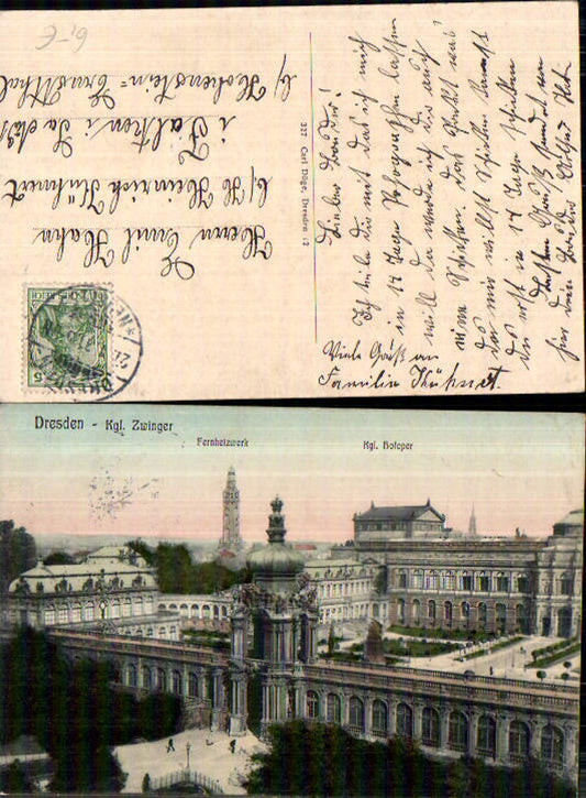 709683 Dresden Hofoper Fernheizwerk Zwinger gel Falken Callenberg Hohenstein Ernstthal
