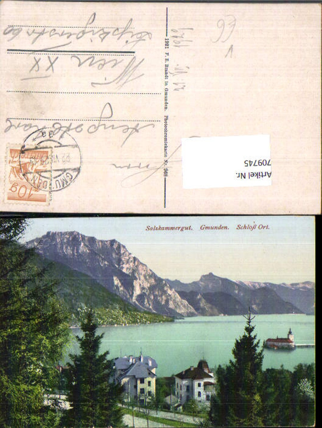 709745 Gmunden am Traunsee Schloss Ort Orth  pub Brandt 968