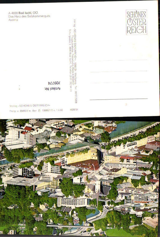 709774 Bad Ischl Luftbild Fliegeraufnahme