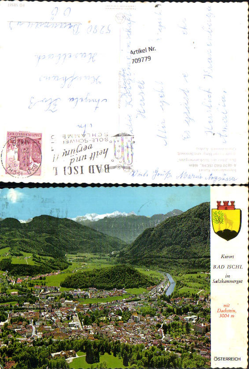 709779 Luftbild Fliegeraufnahme Bad Ischl pub Alpine