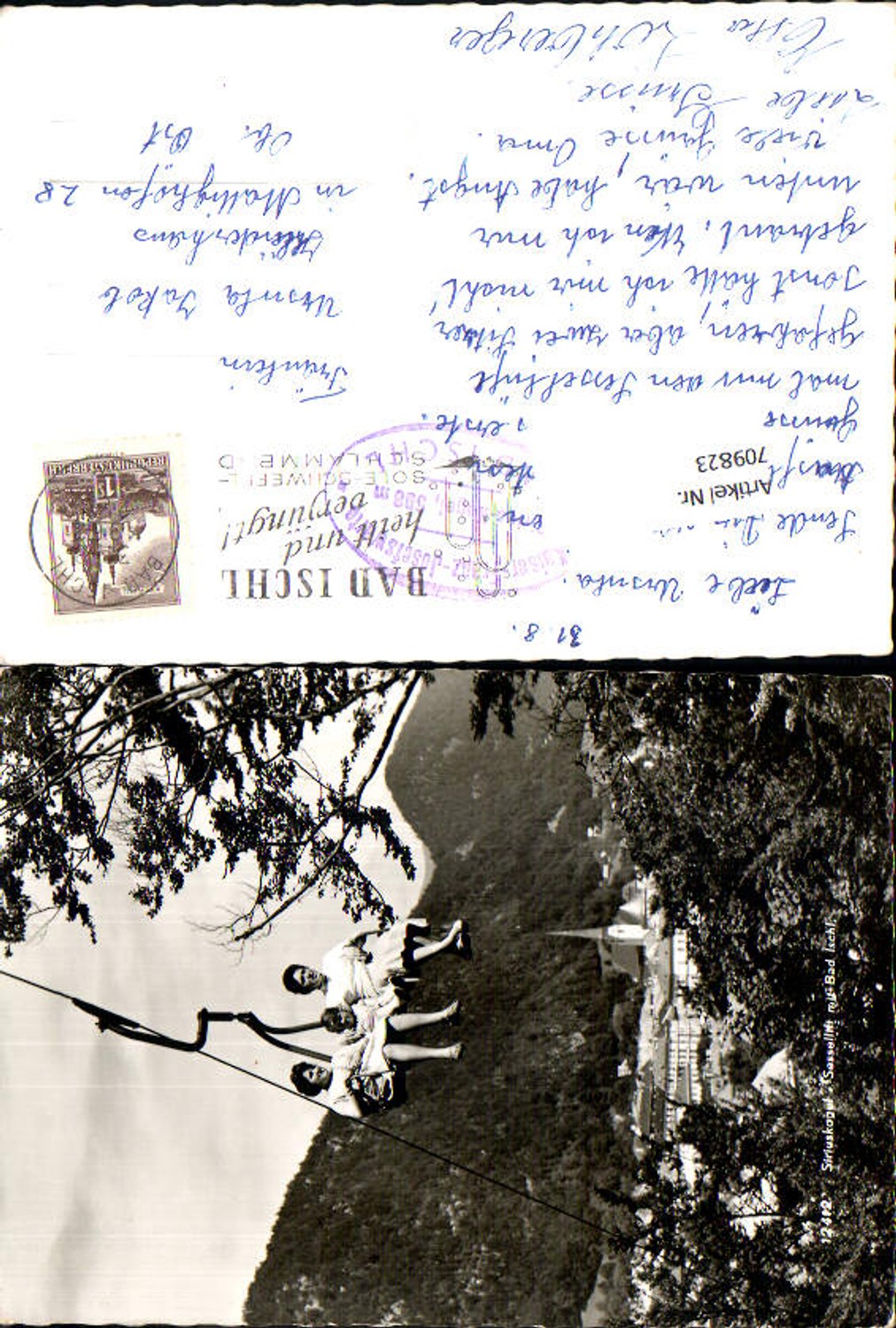 709823 Bad Ischl Siriuskogel Seilbahn Sessellift