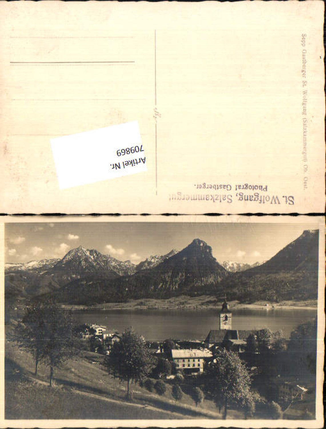 709869 tolle Foto-AK Sepp Gastberger St. Wolfgang am Wolfgangsee