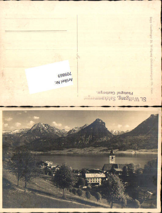 709869 tolle Foto-AK Sepp Gastberger St. Wolfgang am Wolfgangsee