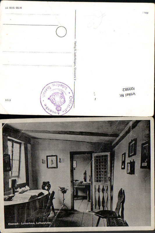 709982 Eisenach Wartburg Martin Luther Room