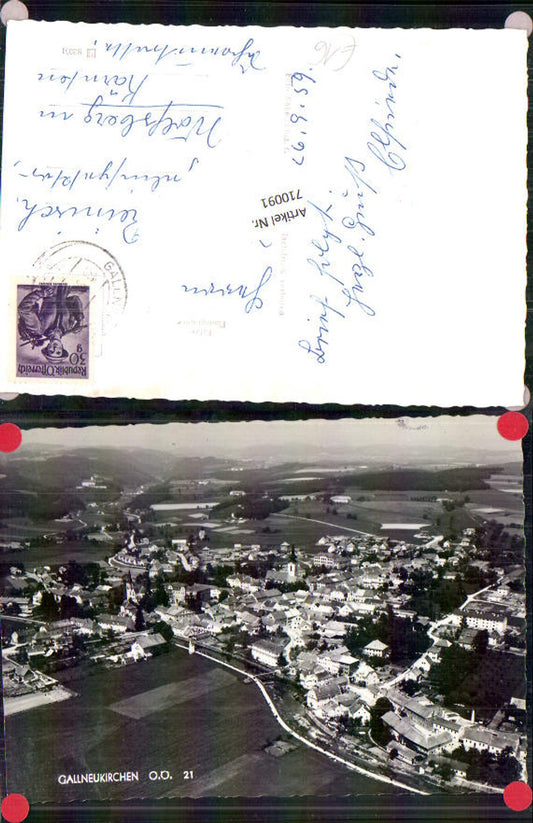 710091 Fliegeraufnahme Gallneukirchen Luftbild pub Foto Nakel