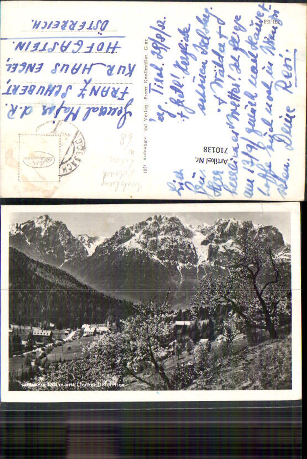 Alte Ansichtskarte – Old Postcard