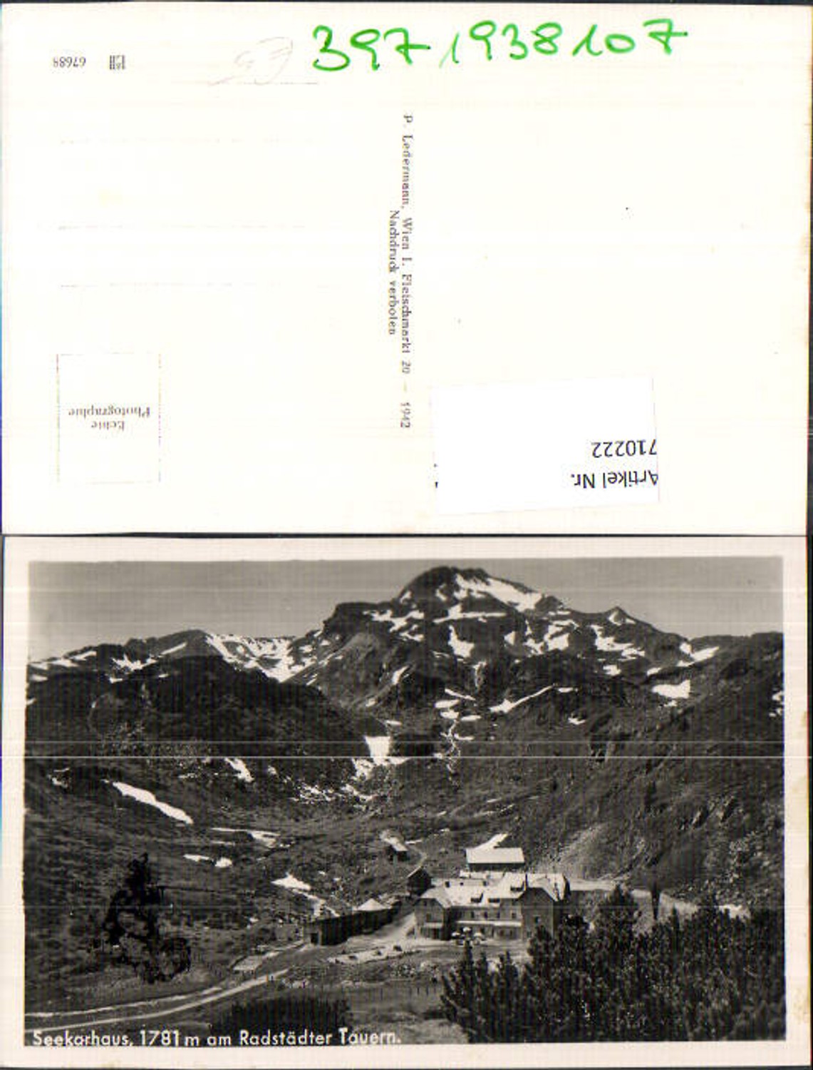 Alte Ansichtskarte – Old Postcard