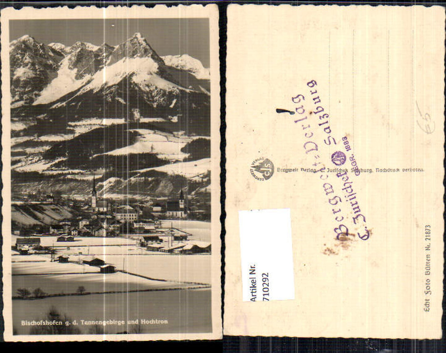 Alte Ansichtskarte – Old Postcard