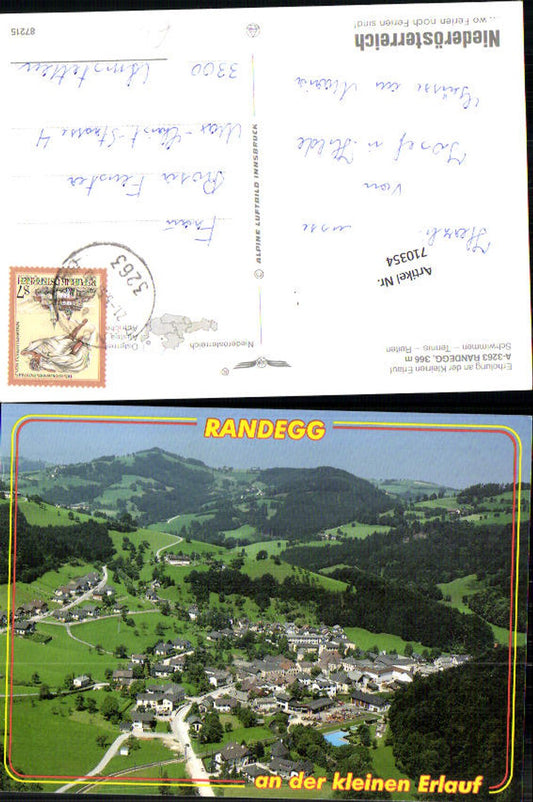 710354 Randegg an der Erlauf Luftbild Fliegeraufnahme