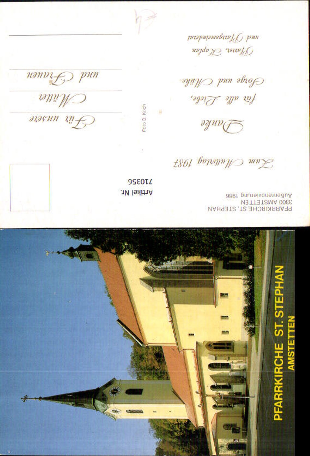 710356 Amstetten St. Stephan Stefan Kirche