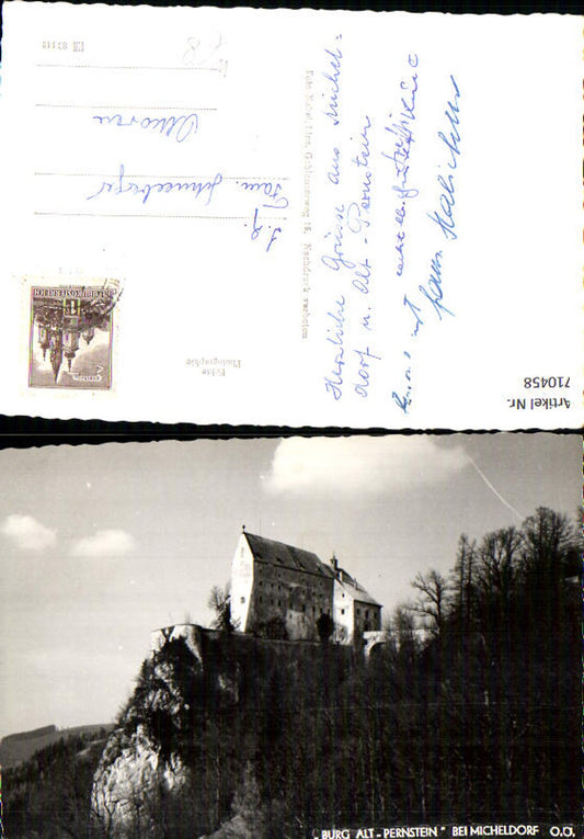710458 Foto AK Burg Alt-Pernstein Altpernstein b. Micheldorf Kremsdorf