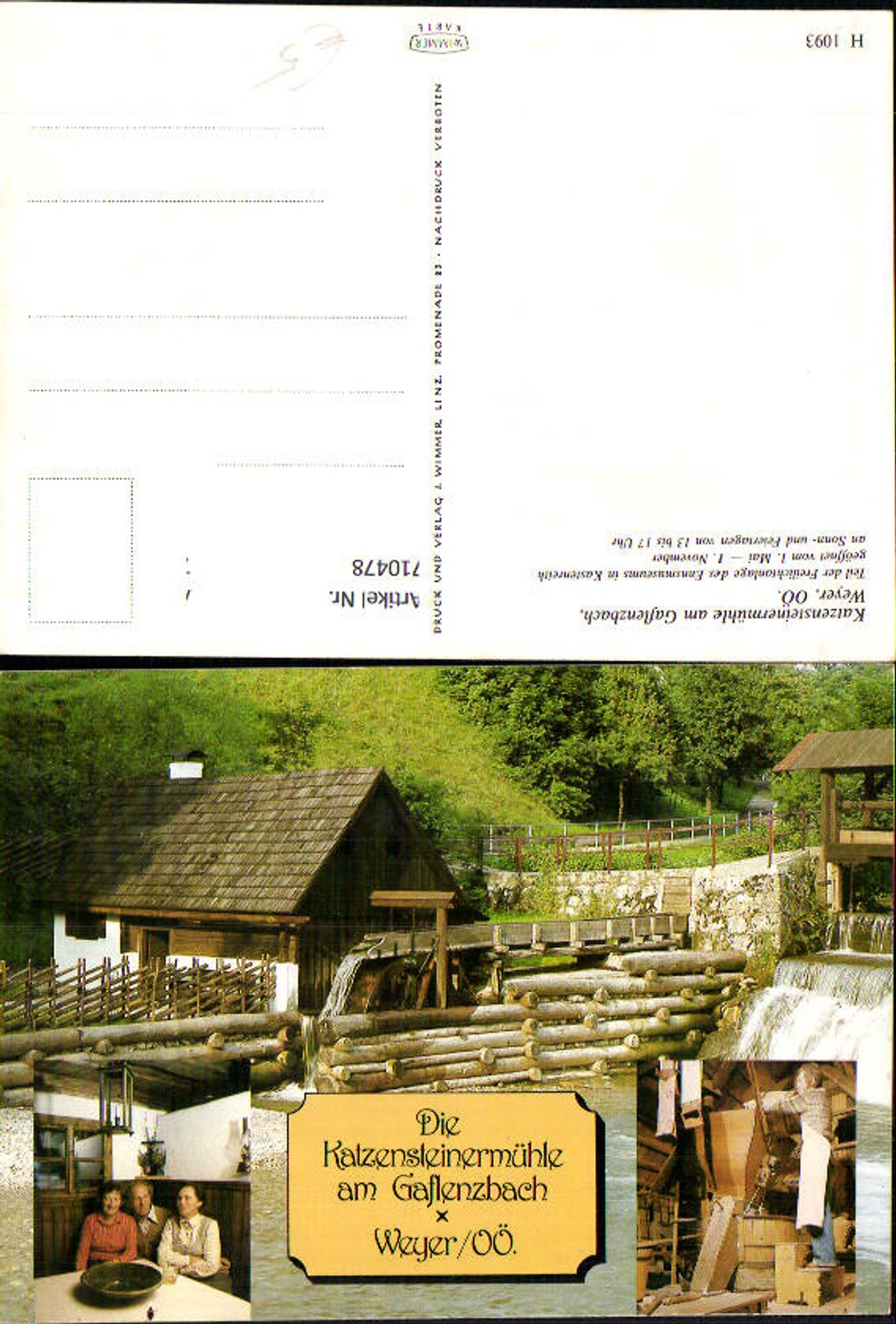 710478 Weyer Katzensteinmühle am Gaflenzbach