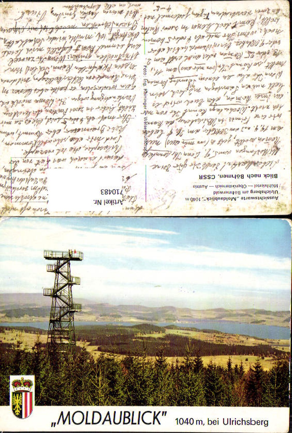 710483 Moldaublick Ulrichsberg Aussichtswarte b. Aigen-Schlägl