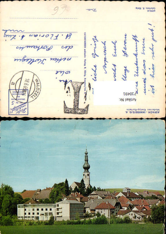 710491 Aspach Innkreis Ansicht mit Kneipp-Kurhaus Kirche