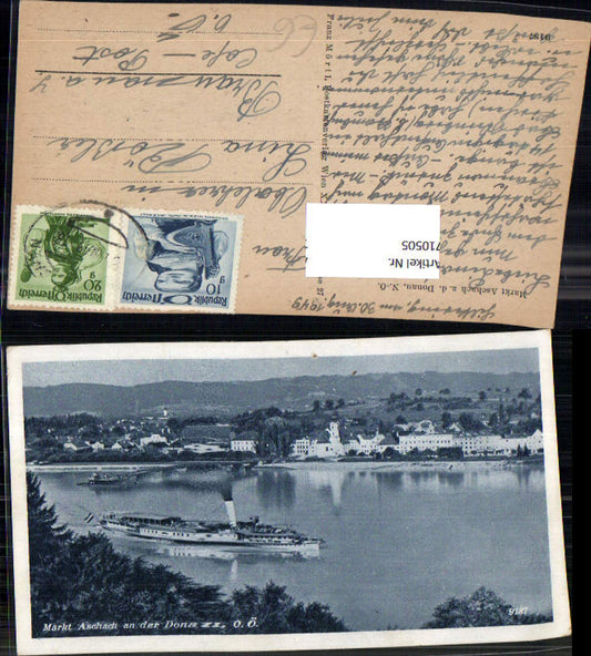 710505 Markt Aschach a. d. Donau Schiff Dampfer