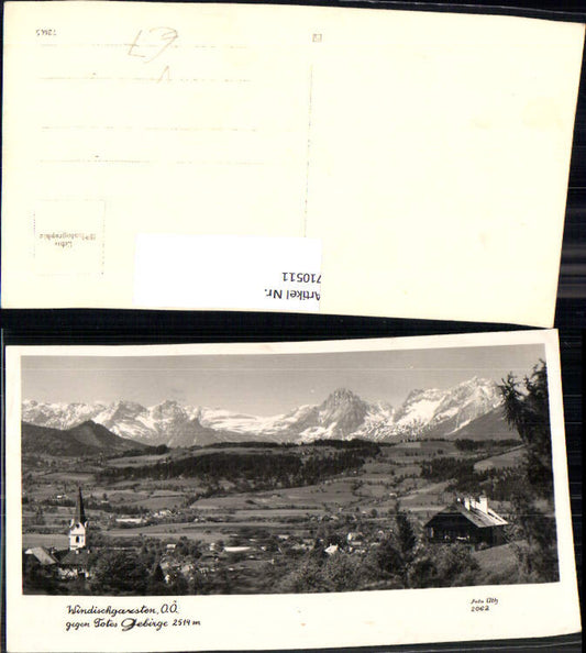 710511 Foto AK Windischgarsten geg. Totes Gebirge pub Foto Oth 2062