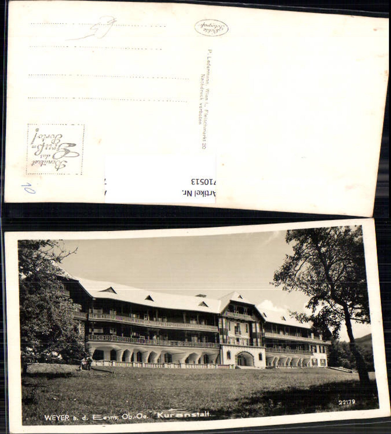 710513 Foto AK Weyer a. d. Enns Kuranstalt
