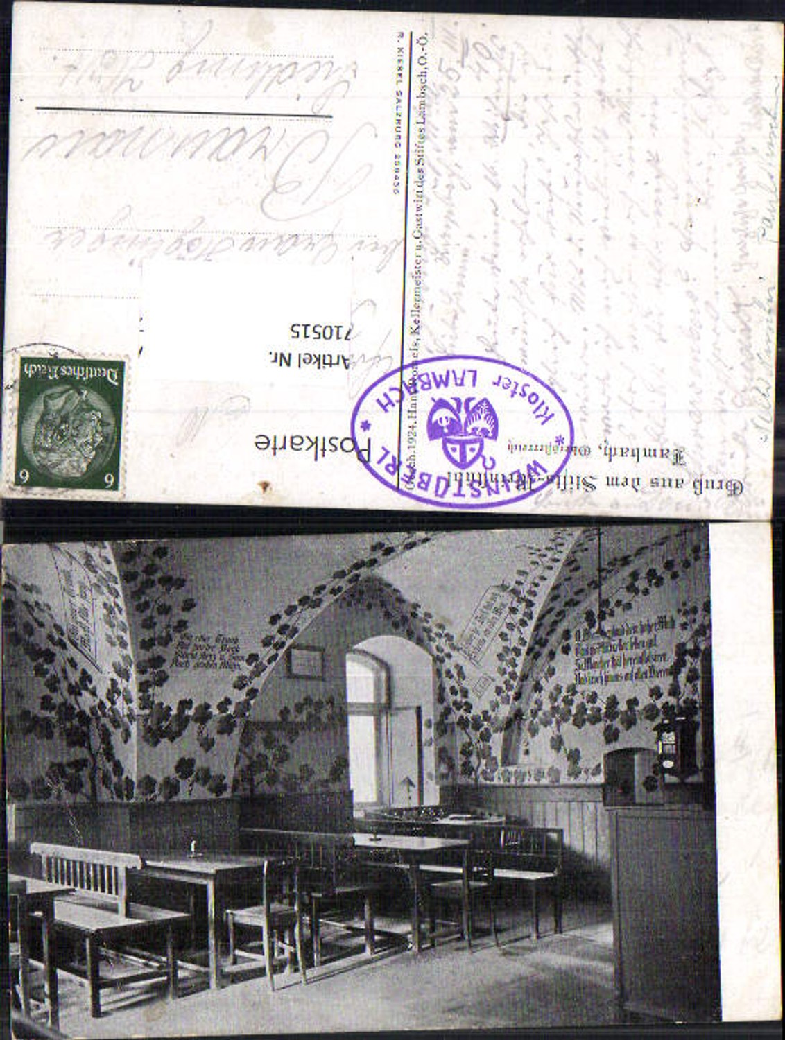 710515 Lambach Kloster Weinstüberl Wein
