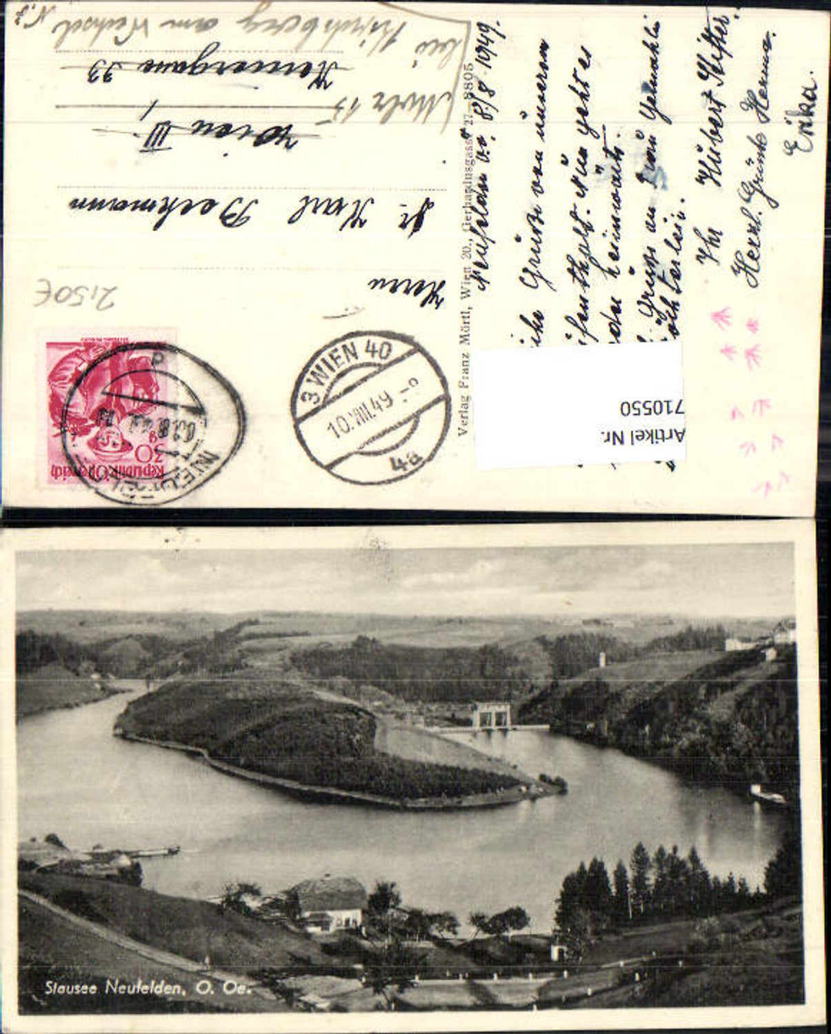 710550 Langhalsen Stausee Neufelden Ansicht