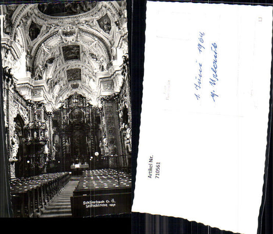 710561 Foto AK Schlierbach Stiftskirche Kirche Innenansicht