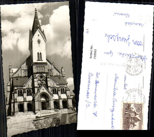 710562 Foto AK Pfarrkirche Aigen Aigen-Schlägl Kirche VW Käfer