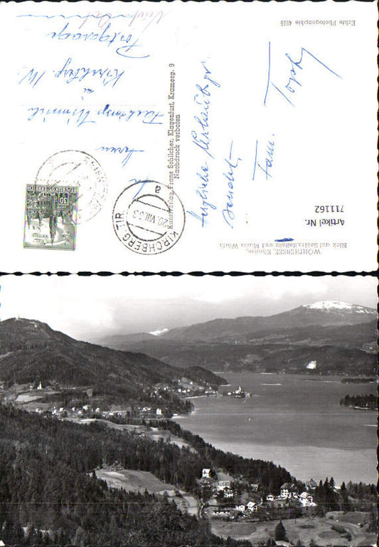 711162 Photo AK Wörthersee View of Sekirn Reifnitz and Maria Wörth
