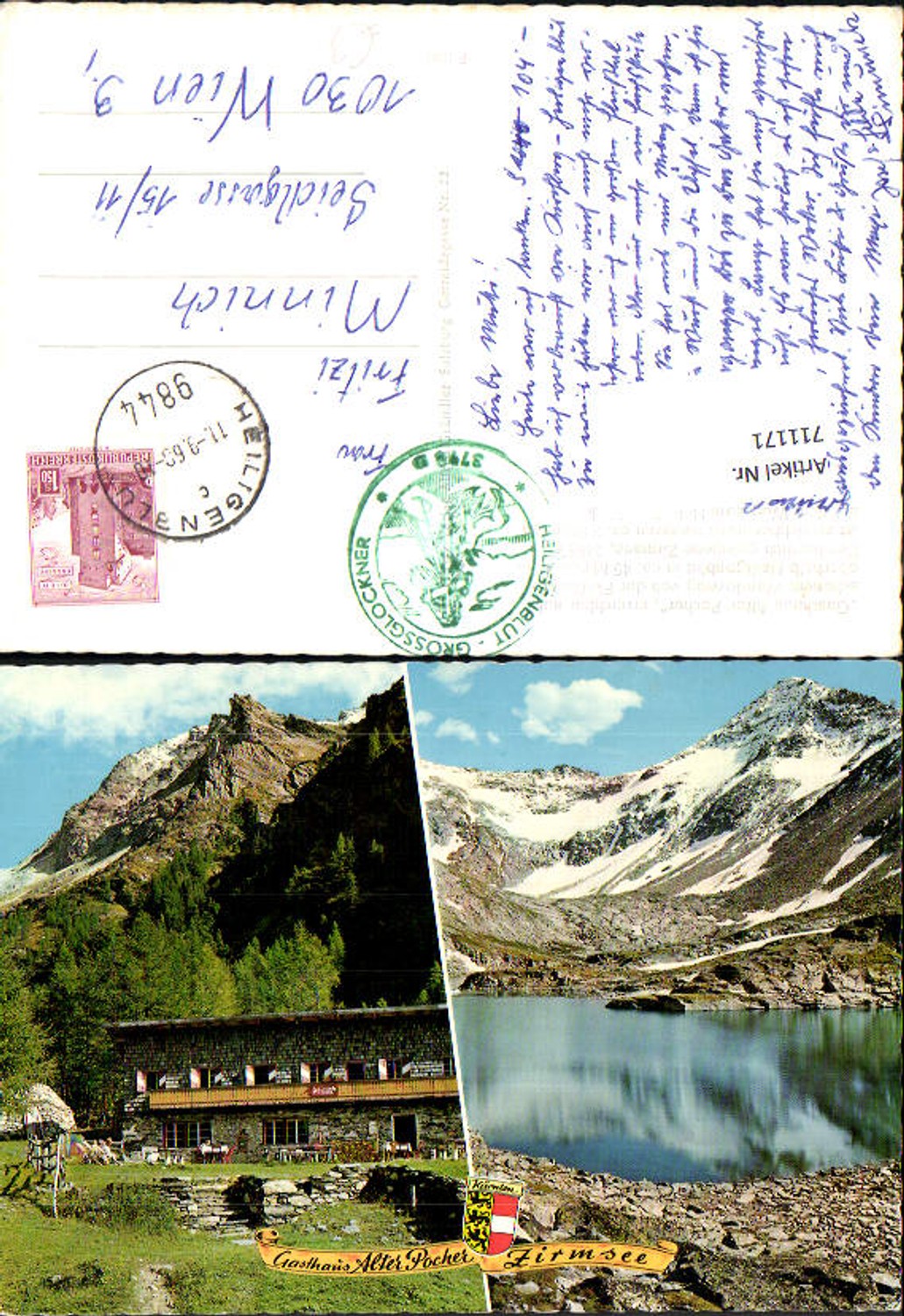 711171 Mehrbild AK Zirmsee Gasthaus Alter Pocher b. Heiligenblut