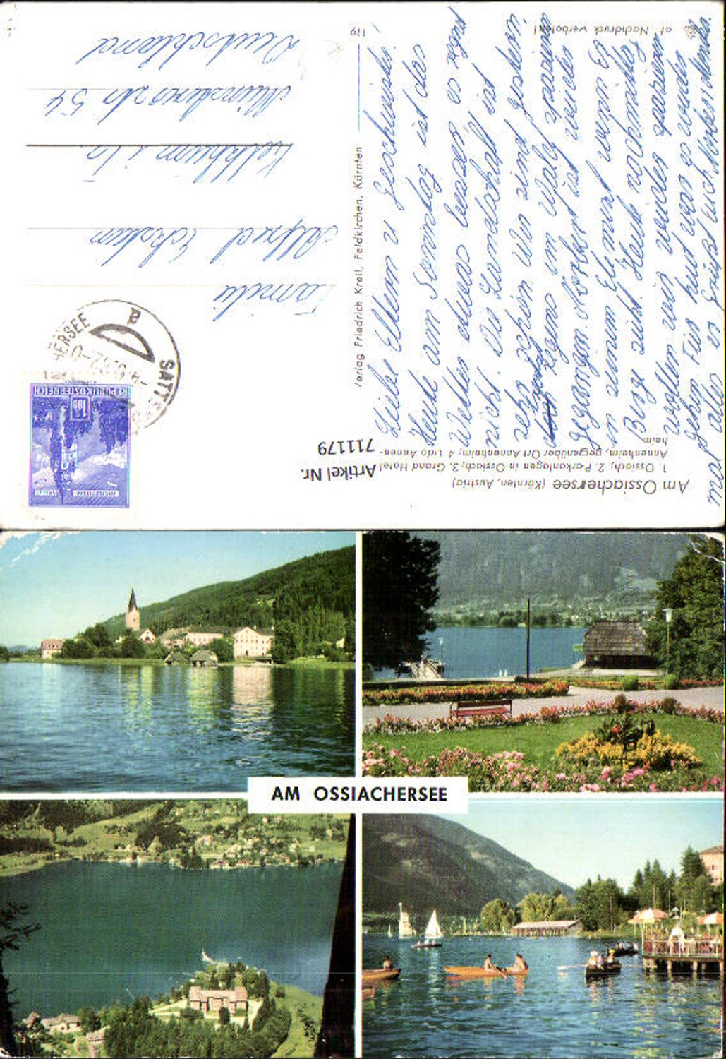 711179 More picture AK Am Ossiachersee Ossiach Grand Hotel Annenheim Lido Annenheim