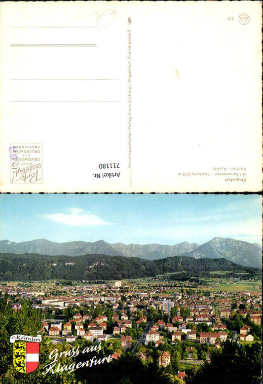 711180 Klagenfurt with Karawanken Koschutta