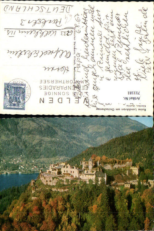 711181 Landskron ruins on Lake Ossiachersee Villach
