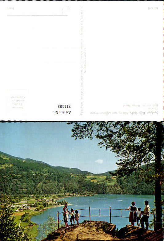 711183 Seebad Döbriach on Lake Millstatt, view from the Hohen Wand