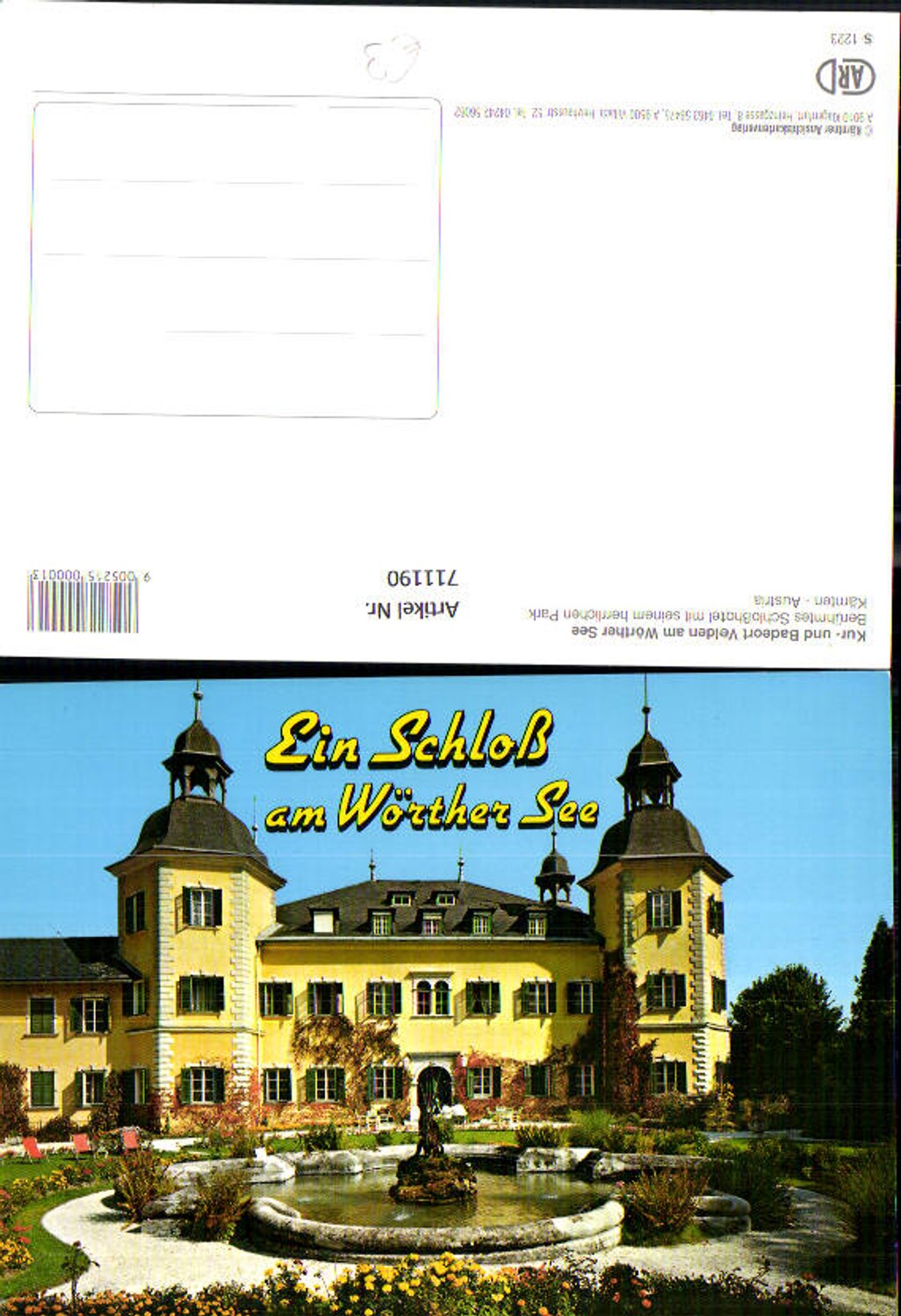 711190 Velden a. Wörthersee Schloßhotel mit Brunnen