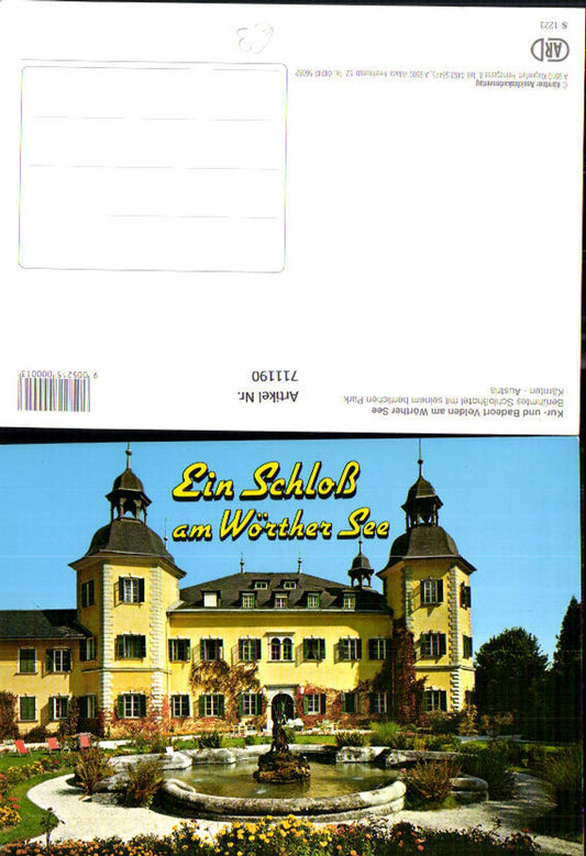 711190 Velden a. Wörthersee Schloßhotel mit Brunnen