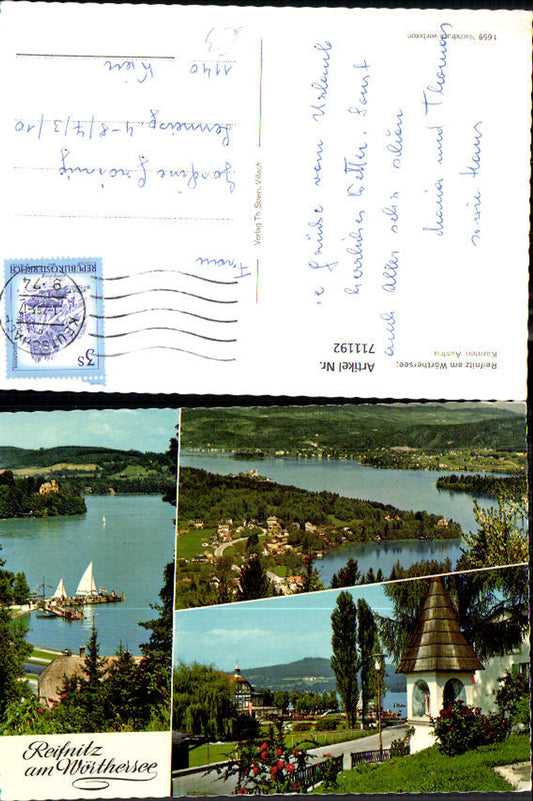711192 Mehrbild AK Reifnitz a. Wörthersee Ansichten Segelboot Bildstock